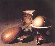 Still Life with Globe, Lute and Books